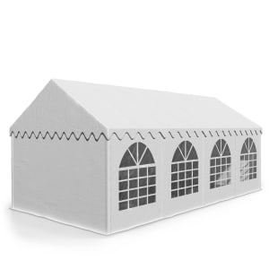 Sommerfest 4x8m 500 g/m² Tendone da Festa Gazebo da Festa PVC Impermeabile Zincato