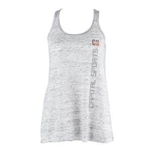 Trainings-Top für Frauen Size L Weiß marmoriert