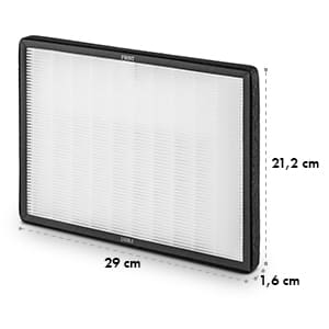 HEPA filter, jemný prachový filter do odvlhčovača, náhradný diel, 29 x 21,2 cm