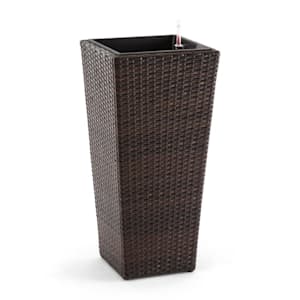 Primaflor Hydro Jardinière37x76x37 cm irrigation automatique rotin synthétique - marron bicolore