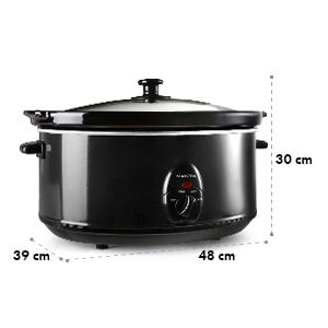 Bristol 65 Slow Cooker Schongarer 6,5 Liter 300W schwarz