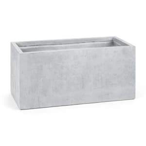 Solidflor Cubo para plantas Maceta 99x46x46 cm gris claro