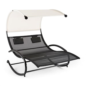 Suncruise schommel-ligstoel tuinstoel zonnedak polyester staal