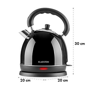 Teatime Bouilloire théière 1850 W 1,8 l acier -noir