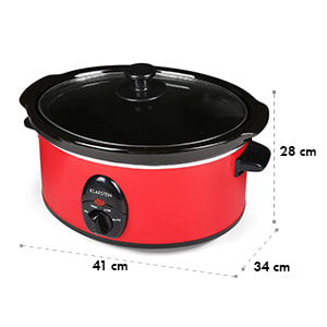 Bristol 35 Slow Cooker Mijoteuse 3,5 litres 200W - rouge