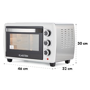 Klarstein Omnichef 20 2G, biela, mini rúra, špíz, 1500 W, 20 l