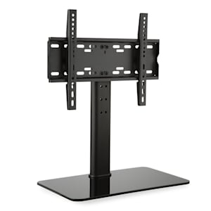 Soporte para televisor Tamaño M Altura 56 Regulable en altura 23-47 pulgadas Base de cristal negro