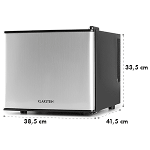 Klarstein titkos rejtekhely, mini hűtőgép, minibár, 17 liter, 50W, A+, ezüst