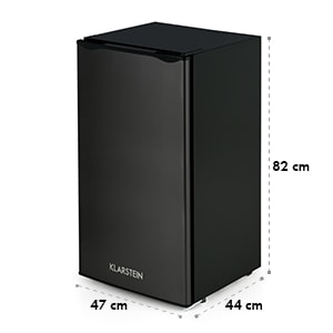 Klarstein Alleinversorger Hladilnik 90l, Razred A +, 2 nadstropni zamrzovalnik, črne barve
