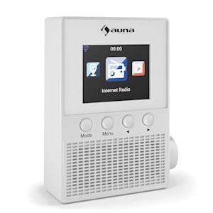 Digi Plug Web Radio a Presa Elettrica 2,4" TFT Comandi per App WLAN Bianco