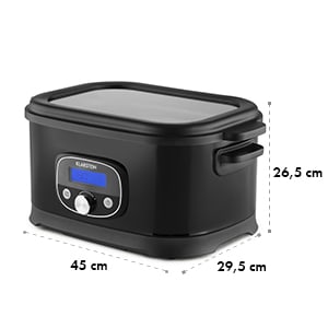 Jacuzzi Cuiseur sous vide 6l 520W +/-0,5°C LCD acier inoxydable - noir