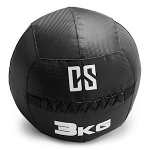 Bravor Wall Ball Medizinball PVC doppelte Nähte 3kg schwarz