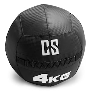 Bravor Wall Ball Medizinball PVC doppelte Nähte 4kg schwarz