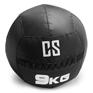 Bravor Wall Ball Medizinball PVC doppelte Nähte 9kg schwarz