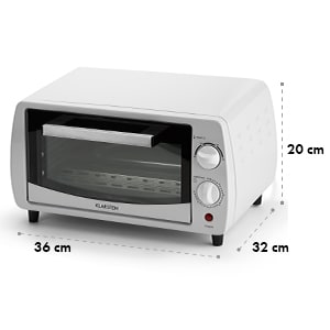 Мини-фурна Klarstein Minibreak 11 л 800 W 60 мин. Таймер 250 ° C, бяла