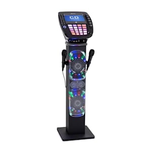 KaraBig Karaokemaschine Bluetooth LED 7" TFT CD USB Build-In Lautsprecher
