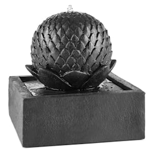 Zen Garden Fuente ornamental Fuente solar Fuente de jardín 2W Solar Diseño de basalto