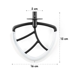 Klarstein Lucia/Bella flexibilis keverő kampó, konyhai robotgép tartozék, szilikon