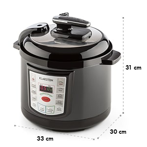 Fast Flavour Multifunktions-Druckkochtopf Schnellkochtopf 5l schwarz