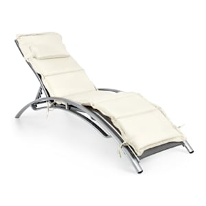 Intermezzo Sonnenliege Aluminium 5cm PU-Polsterung grau/creme