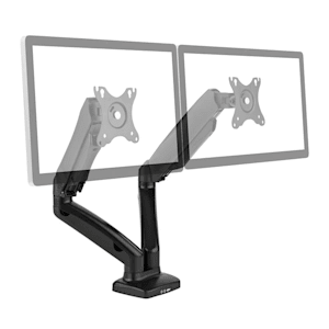 LDT13-C024USB Doppel-Monitor-Tischhalterung LED LCD 27" 2x6.5kg