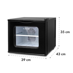 Winehouse, minibar, 17 l, 60W, třída A ++, 38dB, skleněná dvířka, černý