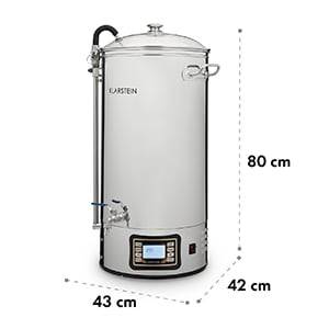 Mundschenk XXL Maischekessel Bierbrauanlage 3000W 50l 304 Edelstahl