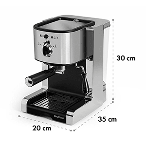 Passionata 15 Machine à expresso 15 bars Capuccino Mousseur de lait - argentée