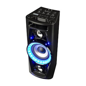 auna UltraSonic Pulse V6-40 Système audio enceinte Bluetooth 2x USB MP3 AUX FM LED + micro