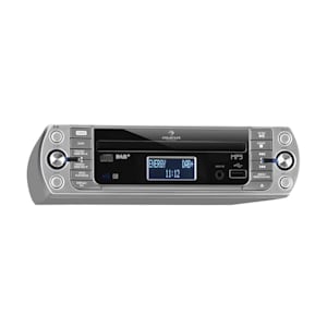 KR-400 CD Küchenradio, DAB+/PLL FM, CD/Mp3-Player silber