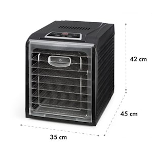Fruit Jerky 9 droogapparaat voedseldroger timer 9 roosters 600-700W zwart