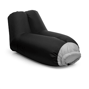 Airlounge Luftsofa 90x80x150cm Rucksack waschbar Polyester schwarz