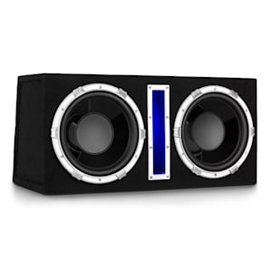 Basswaver X12L subwoofer para coche 2 x 30cm (12") 2100Wmax. LED