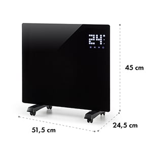 Bornholm Single Konvektions-Heizgerät Thermostat Timer | 2 Heizstufen: 500 / 1000 W | bis 25 m²
