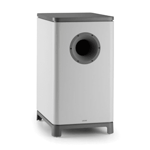 UniSUB Aktiv-Subwoofer 25 cm (10") hellgrau