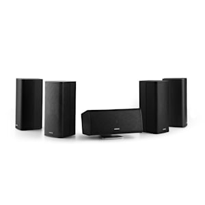 Ambience Système 5.0 Enceinte centrale + 4 satellites + câble 30m - noir
