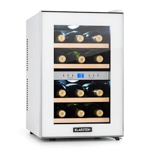 Reserva borhűtő, 34 l, 12 palack, 2 hűtőzóna, 7-18°C , fehér