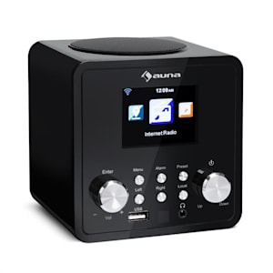 IR-120 Internetradio WLAN DNLA UPnP App-Control schwarz