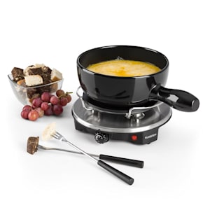 Sirloin Raclette s fondue, keramický hrnec, 1200 W, černá barva