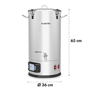 Maischfest Maischekessel 5 Teile 1500/3000W 25l LCD Touch