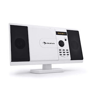 MCD-82 Lettore DVD Impianto Stereo USB SD bianco