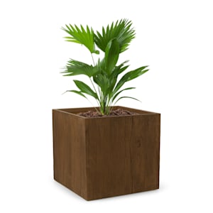 Timberflor, kvetináč, 55 x 50 x 55 cm, sklolaminát, do interiéru aj exteriéru, hnedý