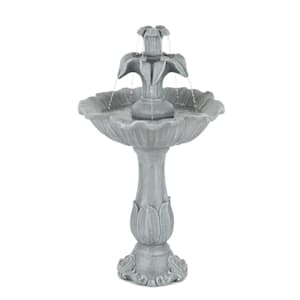 Floreal Gartenbrunnen Polyresin 6W romantisches Design Steinoptik