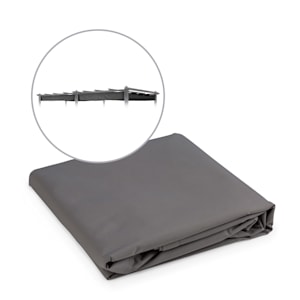 Pantheon Roof Toit de rechange pour pergola de jardin 3 x 6 m gris