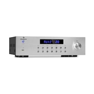 AV2-CD850BT amplificatore stereo a 4 zone 5x80W RMS Bluetooth USB FM argento