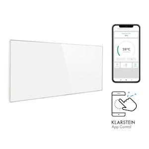 Wonderwall 720 Smart, infračervený ohrievač, 60 x 120 cm, 720 W, týždenný časovač, IP24, biely