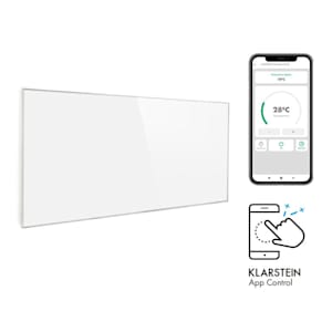Wonderwall Smart radiateur infrarouge 60x120 cm 720W minuterie hebdomadaire IP24 blanc