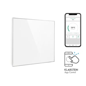 Wonderwall Smart radiateur infrarouge 60x60 cm 360W minuterie hebdomadaire IP24 blanc