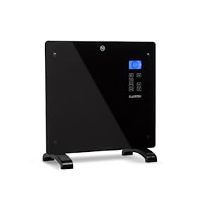 Norderney Chauffage à convection thermostat minuterie 1000W 20 m² noir