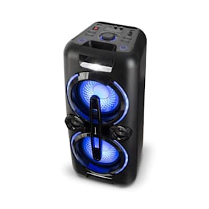 Bazzter Sono portable 2 woofers 8" batterie Bluetooth USB MP3 radio + micro